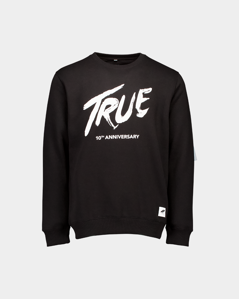 True 10th Black Sweatshirt Avicii Official Merchandise
