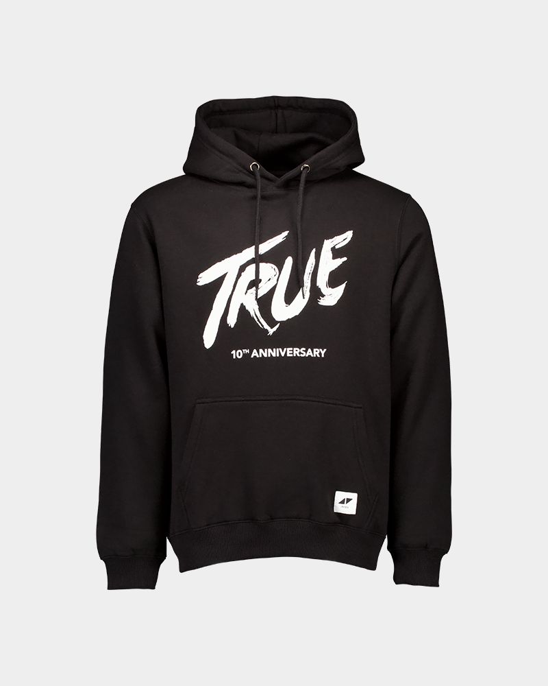 True 10th Black Hoodie Avicii Official Merchandise