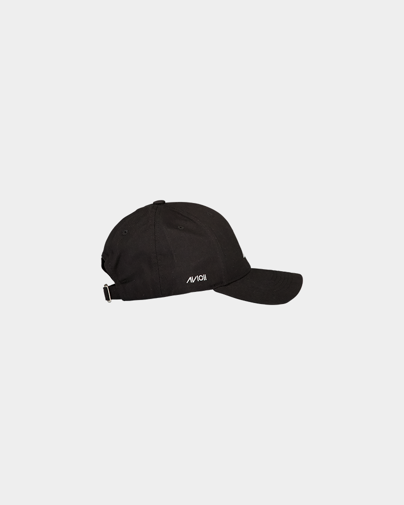 Avicii Baseball Cap Washed Out Black