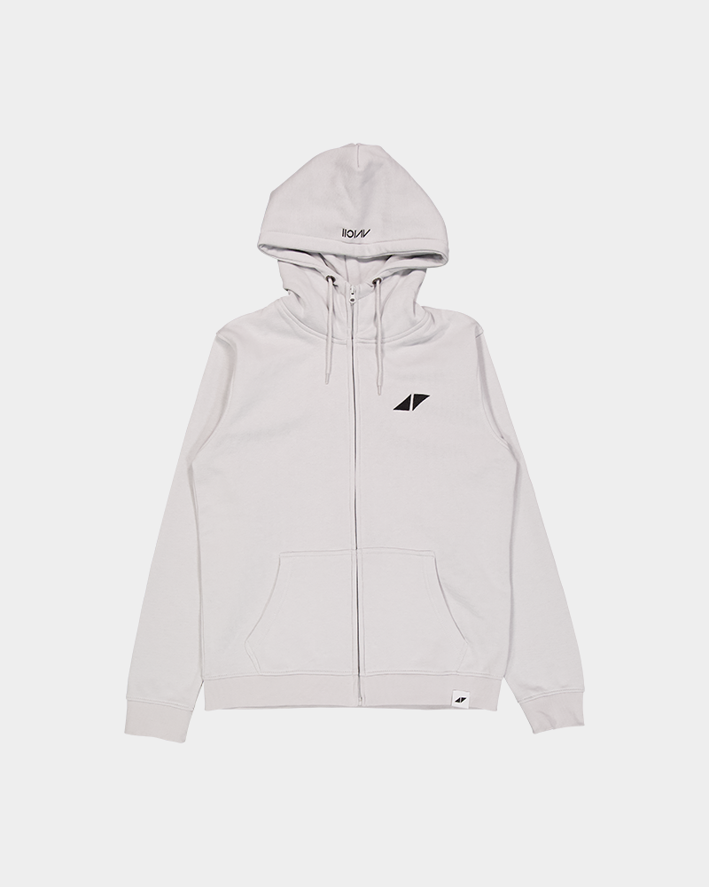 Avicii Zip Hood Soft Grey