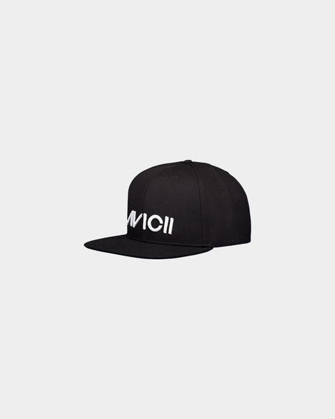 Avicii Original White Logo Black Cap