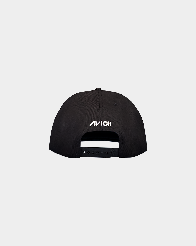 Avicii Play White Logo Black Cap