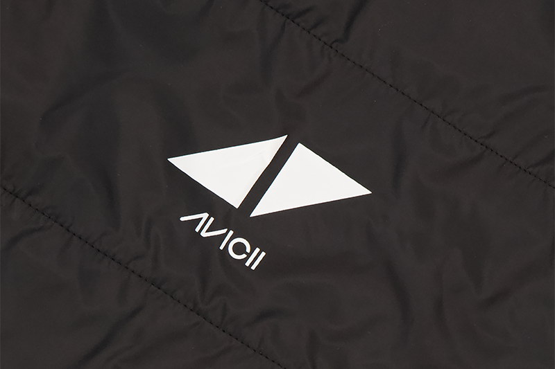 Avicii padded drawstring bag black